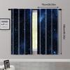 2pcs, Curtains Roller Blinds 2D print Starry Night Sky Machine Washable (without rod) Decorations For Home for Bedroom, Living