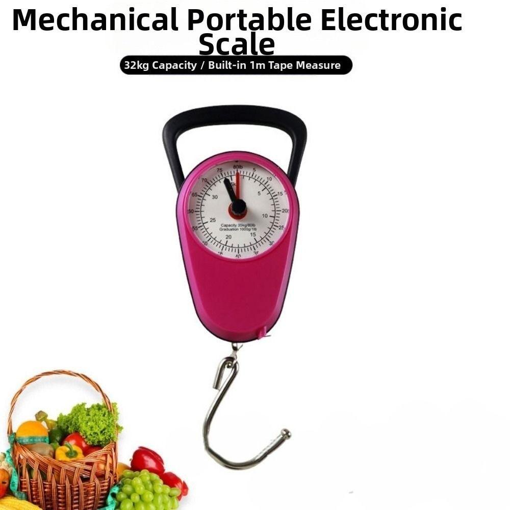 Compact Mini Hand Scale with Tape Measure Travel Weighing Scale Luggage Hanging Scale  Travel Use