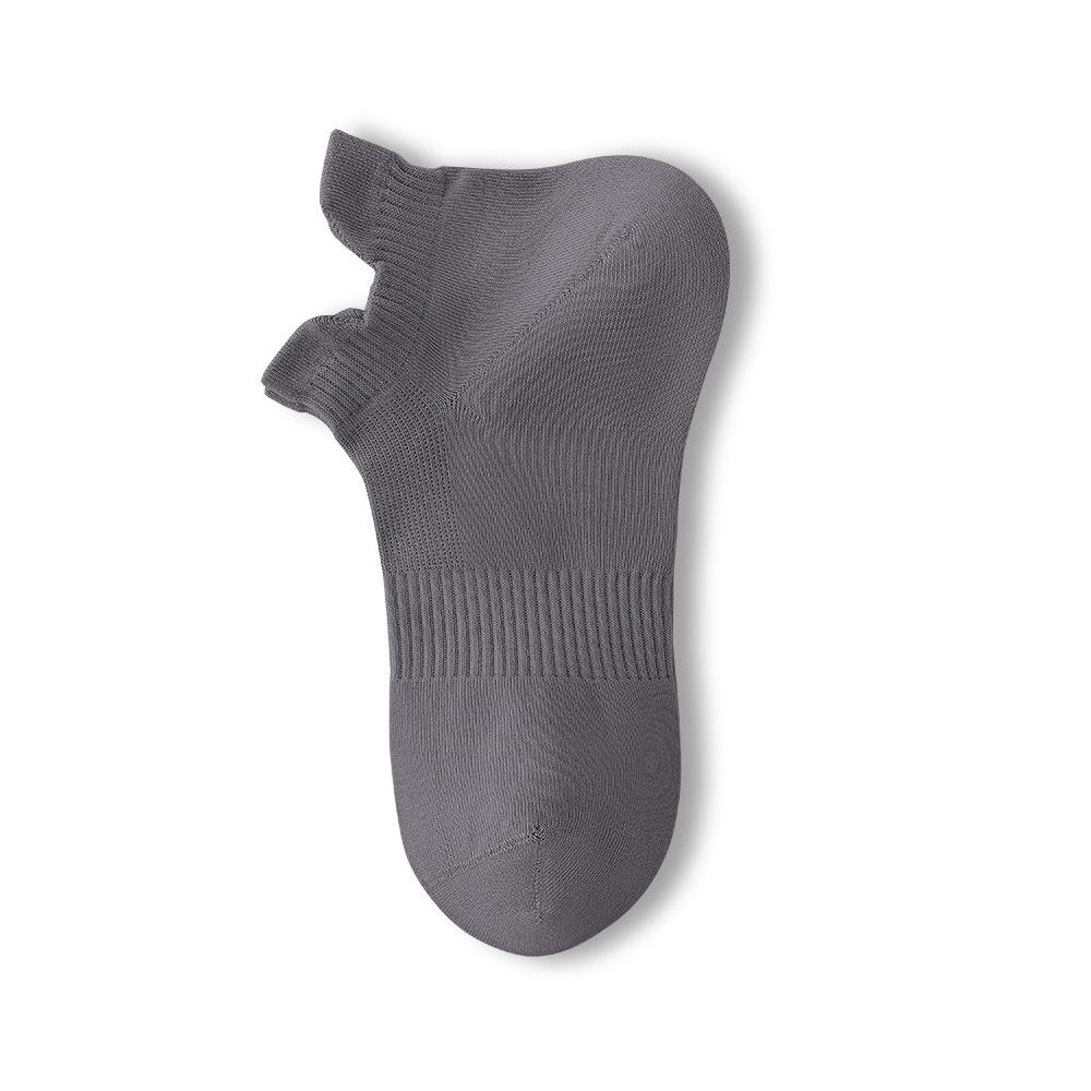 

Мужские весенне-летние тонкие спортивные дезодорирующие носки из сетчатого хлопка 5A с антибактериальным эффектом и влагоотведением 1 pair серый