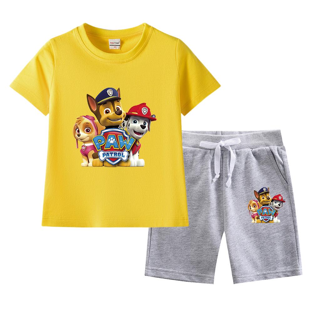 Paw Patrol Summer 2023 Kids' Cotton T-shirt & Shorts 2-Piece Set
