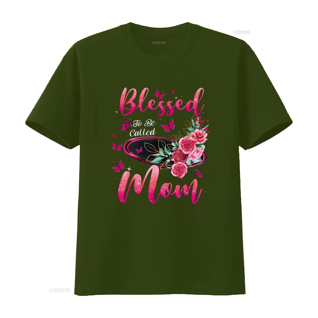 Blessed To Be Called Mom Cute Mothers Day T Shirt vintage Washed Breathable Unisex homme streetwear graphic Stylish Casual