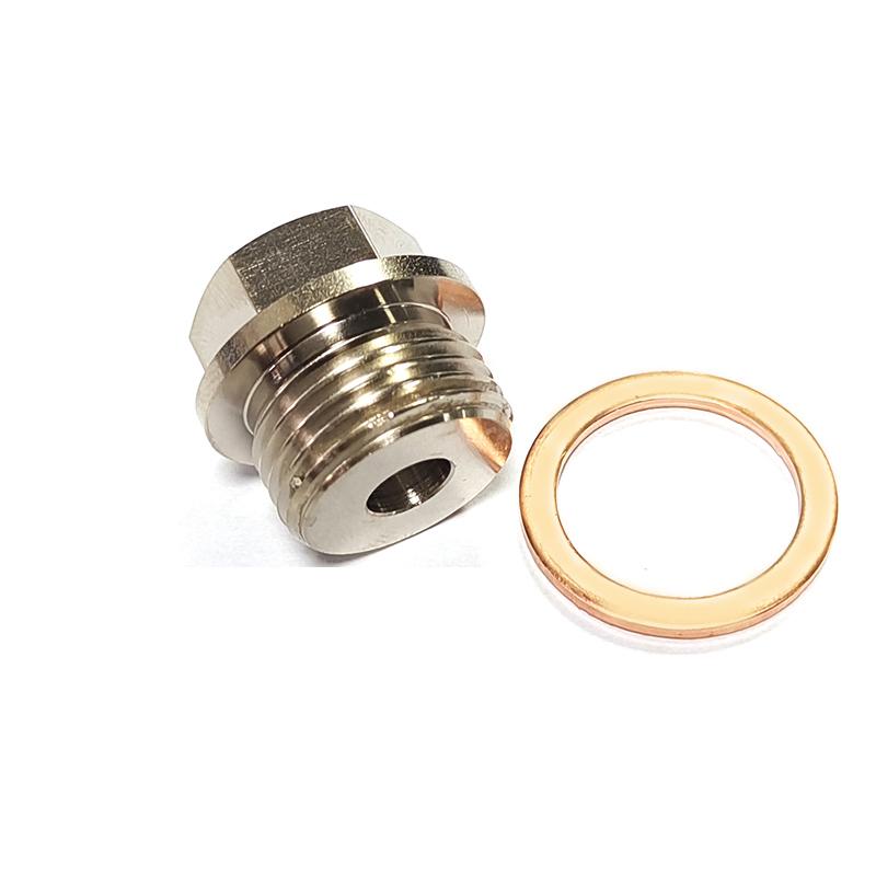 M18x1.5 To 1/8NPT Thread Exhaust Water Temperature Sensor Fitting With Gasket Applicable To Exhaust Temperature Sensor Adapter