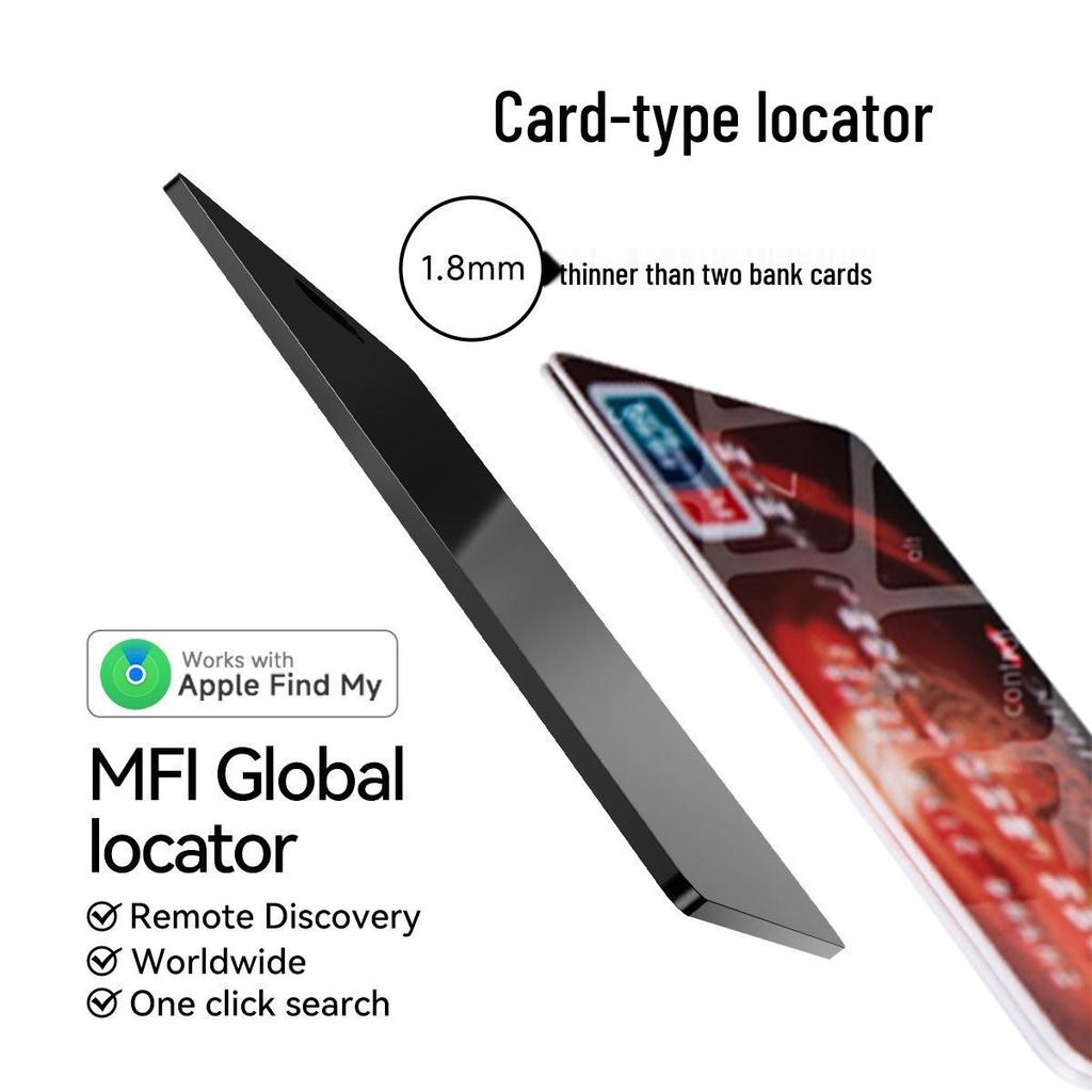 Ultra-Thin Card-Style Waterproof Anti-Lost Device for Backpack, Wallet, or Bicycle—A Global Precision Locator Alternative To Apple.