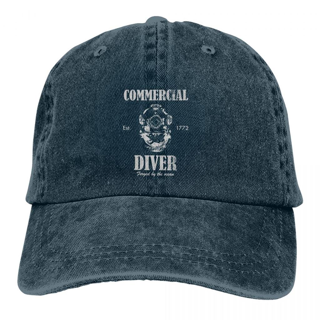 Einfarbige Dad Hats Taucherhut Damenmütze Schirmmütze Baseballkappen Tauchen Scuba Diving Schirmmütze