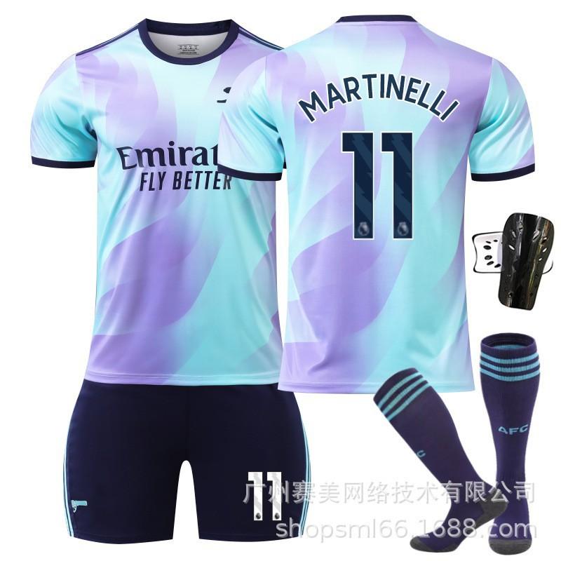 2425 Arsenal Duo 7 Saca Jerseys 9 Jesus 11 Martinelli 41 Rice No. 18 Football Uniform Set