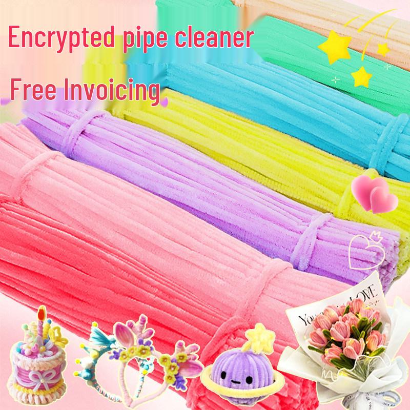 DIY Children's Craft Kit: Macaron Chenille Pipe Cleaner Bouquet