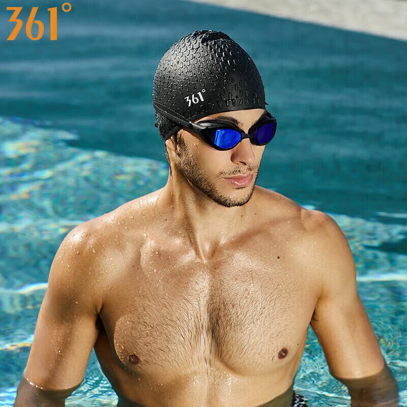 361° Silicone Adult Swimming Cap for Long Hair