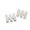 Flame Retardant PA10-3P Brass Terminal Block, 3-Position with Cross Screw and 10mm Hole Spacing