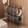 Caja de Almacenamiento Transparente para Cinturones de Corbata Acrílico Cajón de Almacenamiento para Armario Soporte de Exhibición para Cinturones de Hombre Caja de Almacenamiento para Cinturones Suministros de Almacenamiento para Armario
