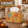 1pc Country Rustic Botanical Tissue Box - Assorted Pumpkin Squash Napkin Storage Box, Suitable for Rolls/Facial Tissues/Single Sheets, Multi-Functiona