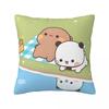 Decorative Pillowcase Bubu Dudu Bear And Panda Merch Chair Pillow Case Cover Square Multiple Sizes