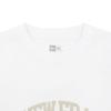 New Era Unisex Short Sleeve Oversized Cotton Classic Size L T-Shirt, College, White,