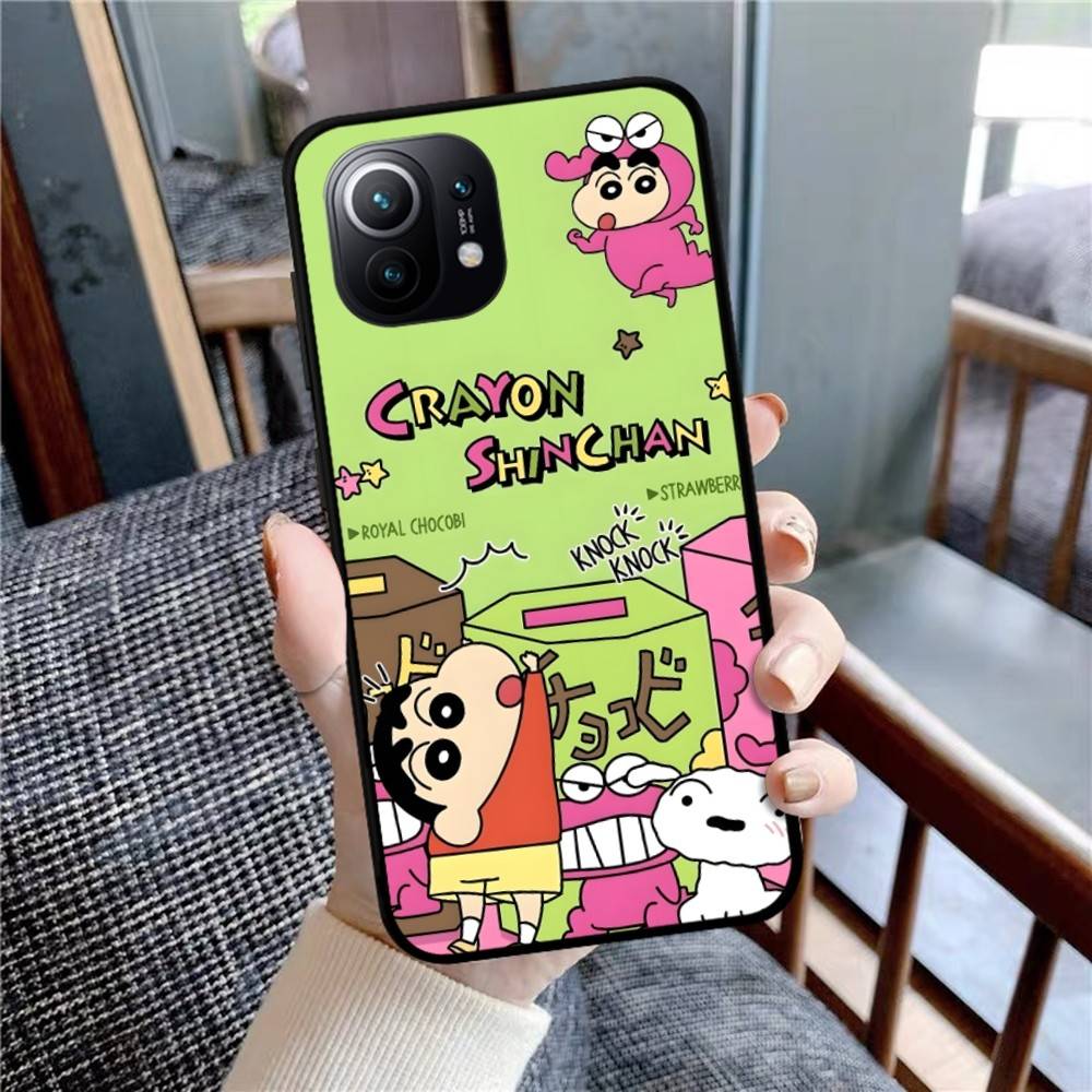 Crayons Shin-chan Phone Case For Xiaomi Mi 5X 8 9 10 11 12 lite pro 10T PocoX3pro PocoM3 Note 10 pro lite