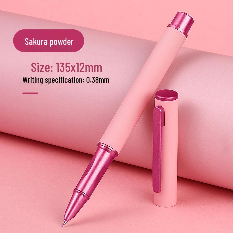 Gradient Fountain Pen with Dazzling Colors & Replaceable Ink Cartridge, Logo Customization Available