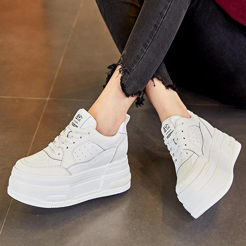 Innere Erhöhung neue Frühjahrs- und Herbst-Dicke Sohle Ins Sport- und Freizeitschuhe A