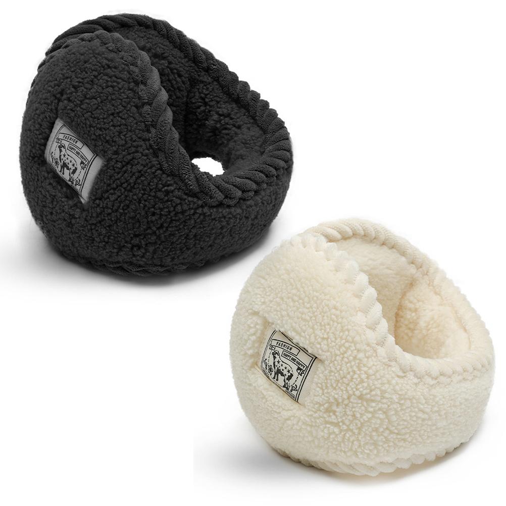 Winter Fleece Ear Warmers Foldable Earmuffs for Women Outdoor Skiing Running Cycling