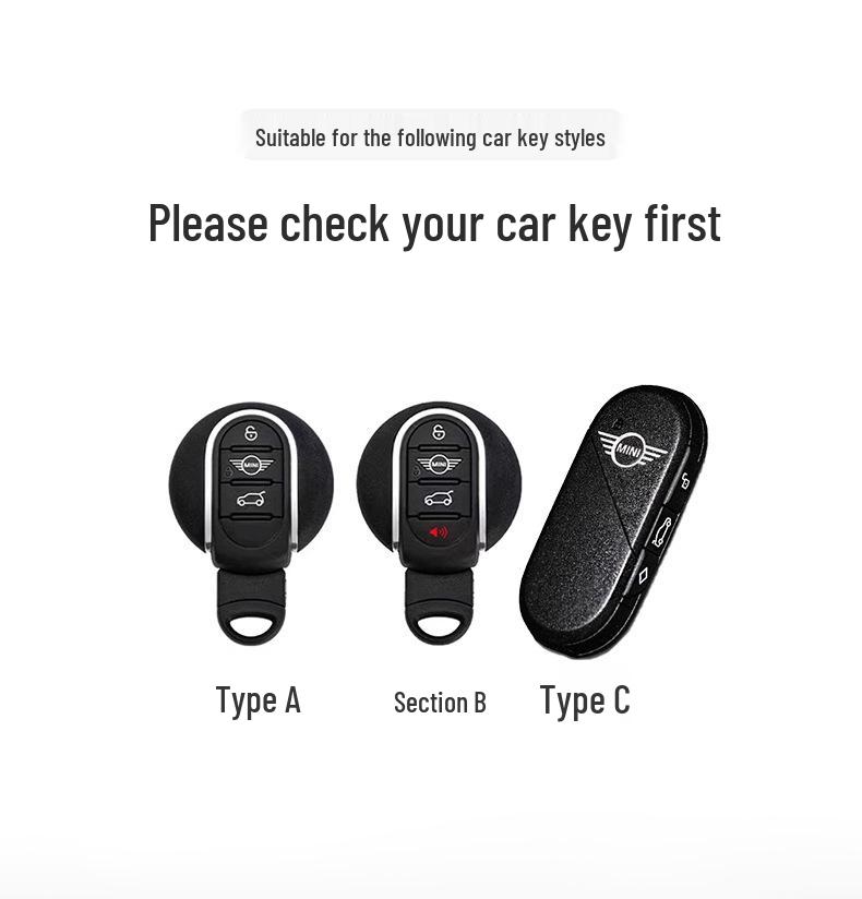 Compatible BMW Mini Key Case for Countryman, F54, F55, F56, F60 Models