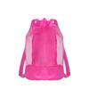 Sand-Resistant Beach Backpack Extra-Large Drawstring Closure Mesh Beach Bag Adjustable Straps Net Backpack Bags