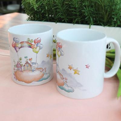 Tf112-Designmugg 2-pack-Dröm Regnbåge Hjärta