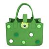 Felt Gift Bag Storage Cartoon Large Capacity Partition Felt Gift Treat Bag for Baby Infant Green