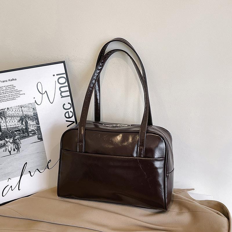 2026 New Minimalist Tote Bag Korean Versi Large-capacity Underarm Bag Niche Quality Casual Single-shoulder Commuting Bag