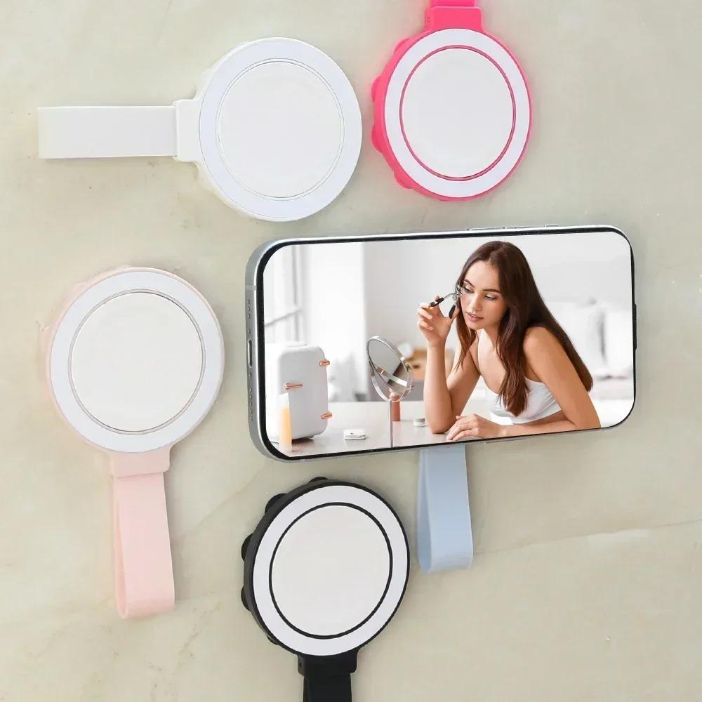 Multifunctional Magnetic Universal Holder Multicolored Suitable For Magsafe iPhone With Silicone Suction Holder Mount Mirror