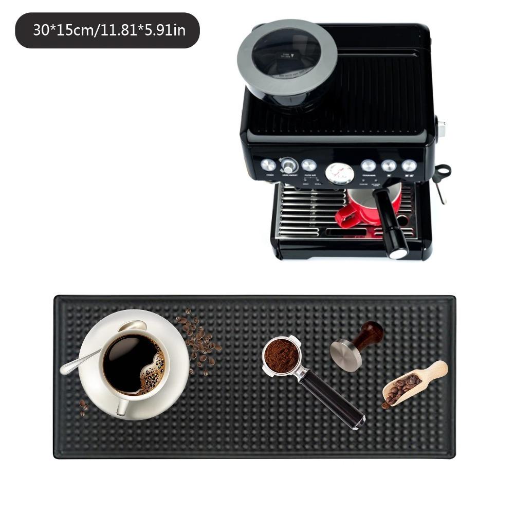 Soft Glue PVC Drain Mat Waterproof Silicone Dining Mat Tableware Cup Coasters  Cocktail Bartender