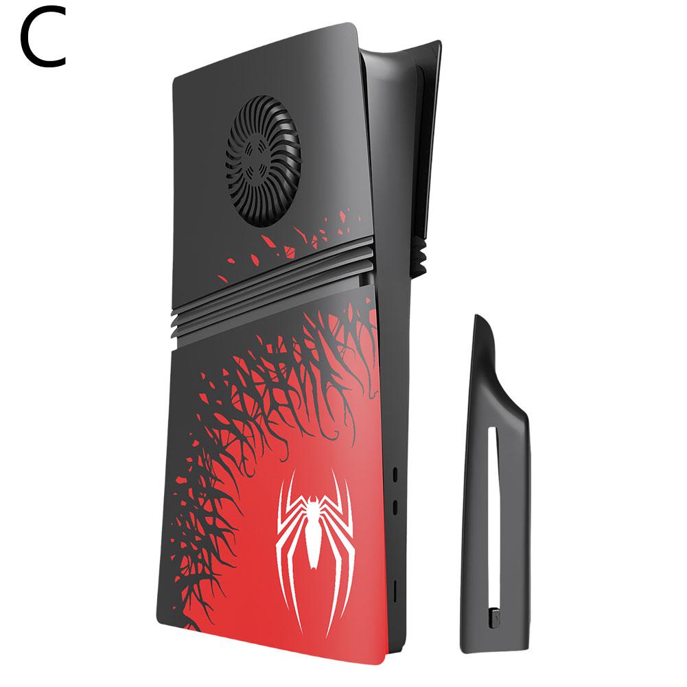 Für Playstation5 Pro Limited Edition Spider Harte Frontplattenabdeckung Premium ABS Ersatzschale Zubehör für PS5 Konsolenabdeckung