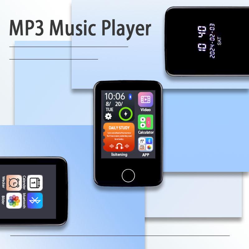 1.8-inch Touchscreen MP4 Music Player with Recording, Speaker, Card Slot, and Bluetooth MP3 Support