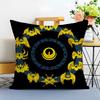 Heroic Mythological Warriors GGold Saint Cushion Cover Washable Linen Pillowcase Soft  for Sofa Bed Cozy Home Room Decor