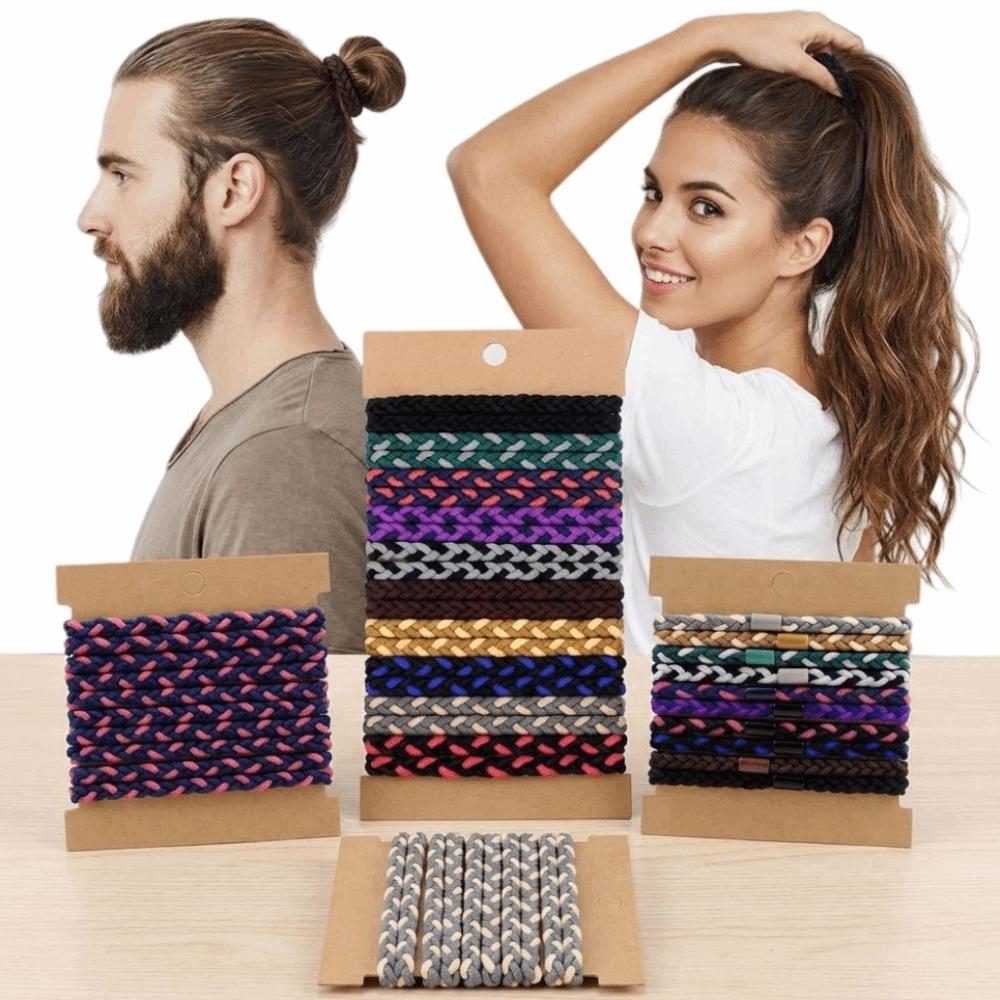 Thick Hair/Thin Hair Boho Hair Ties No-Damage Ponytail Hair Rope  Girls Women Man