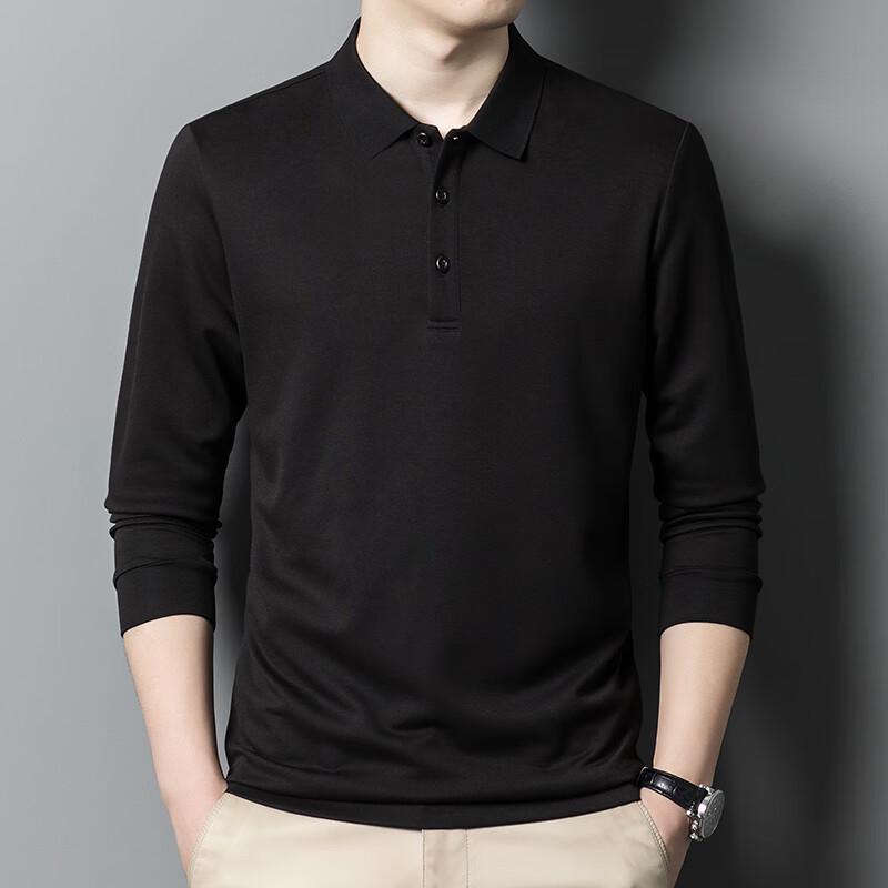 

Yiliteng Men s Business Casual Long-Sleeve Polo Shirt YTMTST5371 4XL