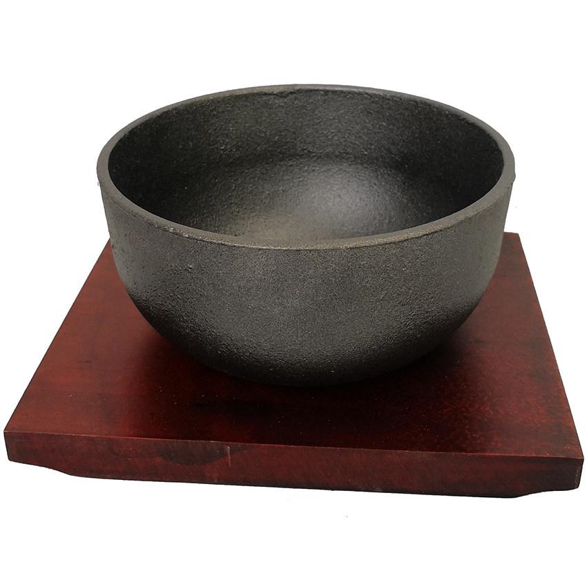 Korean Japanese Cast Iron Rice Bowl, Claypot & Charcoal Brazier Tableware
