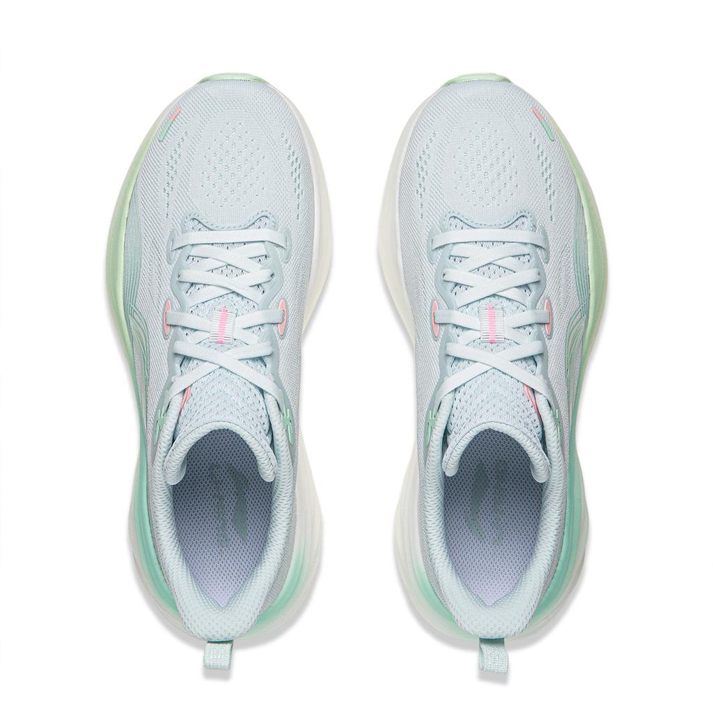 Li Ning Leisurely 2 Cushioning Slip Resistant Abrasion Resistant Breathable Low Top Running Shoes Women's Rural Blue ARSW040-3
