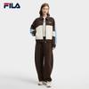 FILA Women's Yang Mi Style Colorblock Hooded Wool Jacket
