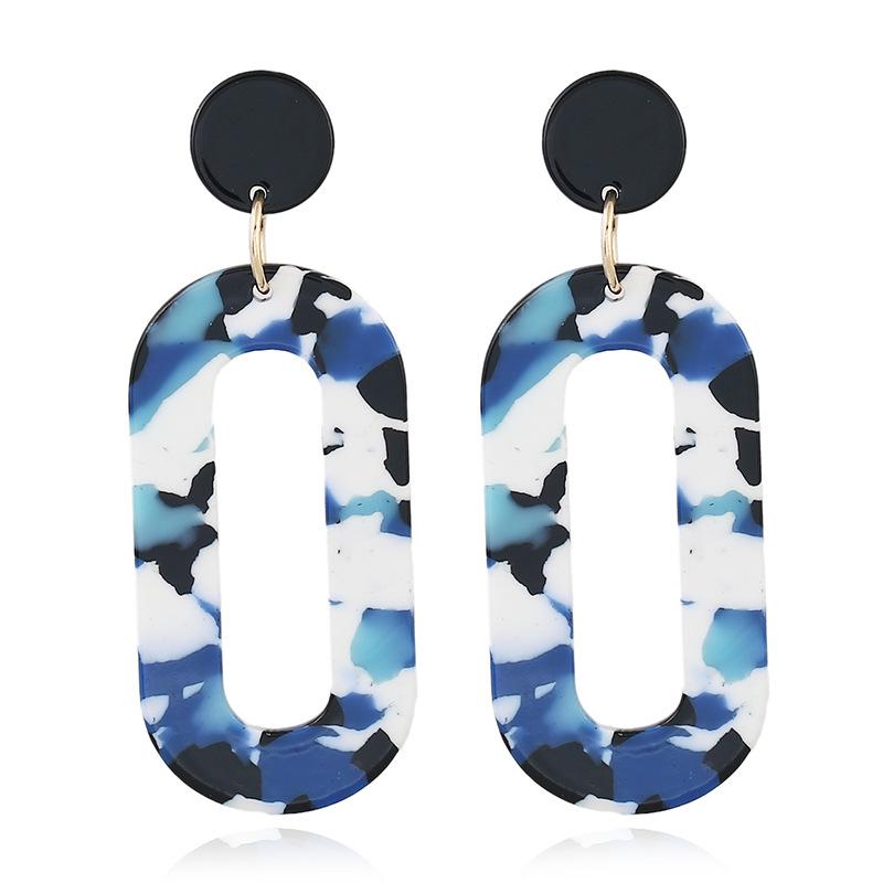 Acrylic acetate sheet earrings, personalized earrings, popular European and American earrings