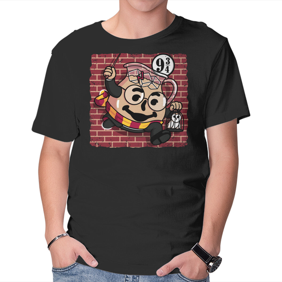 Unisex Crew Neck T-Shirt Magic Drink! Graphic Short Sleeve Casual Tee S