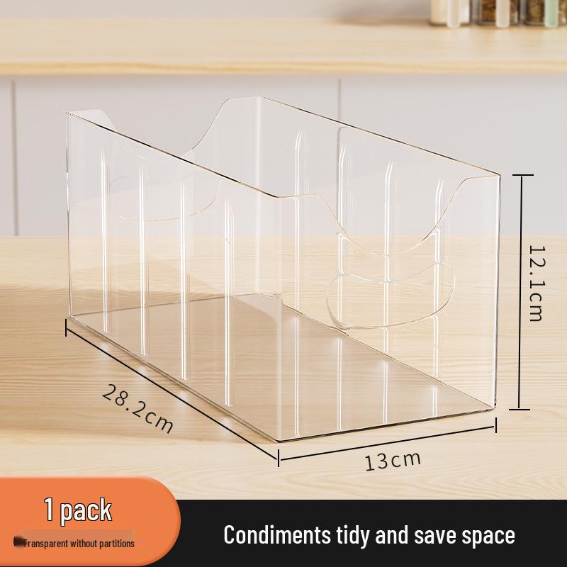 Kitchen Spice Organizer with Multi-Compartment Divider for Seasoning Jars and Bottles