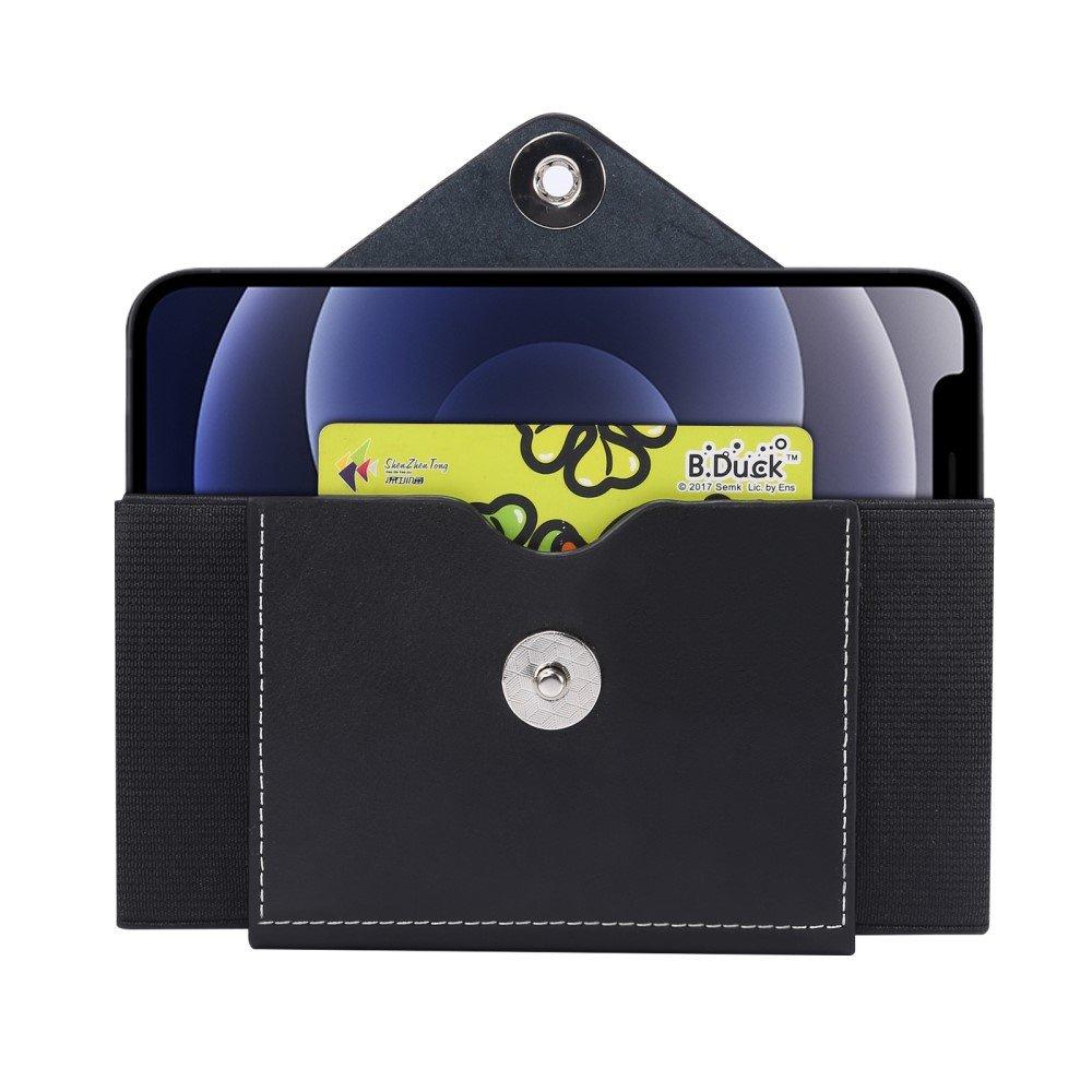 Vertical Flip Leather Belt Holster for 5.8 - 6.1 inch Phones, Black