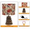 42 cm Wood Table Incandescent Lamp Rustic Bedside Desk Nightstand Lamp For Bedroom Living Room Office Decor Bulb not included
