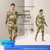 Men's Tactical Camouflage Warm Sports Suit - Breathable, Wear-Resistant, Fleece Outdoor Clothing
