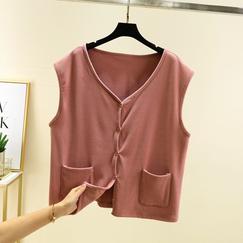 

Dralon Осенне-зимний приталенный жилет с V-образным вырезом и двубортной застежкой Leather pink 3XL (75.00 kg-92.50 kg recommended