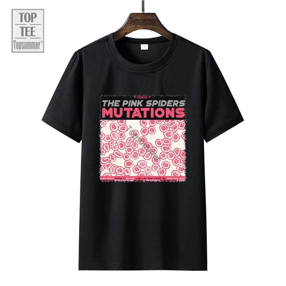 Mutations Album T-Shirt The Pink Spiders Tour T Shirt Unisex'S Pop Streetwear Oversize T-Shirts Women'S Short Sleeve Top