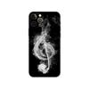 Classic Music Violin Music Notes Black Tpu Case for Iphone 5 5s Se 6 6s 7 8 Plus X 10 XR XS 11 12 13 Mini Pro MAX Back Cover