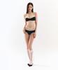 VINAJ Front X-Line Low Bikini Panties (Black)