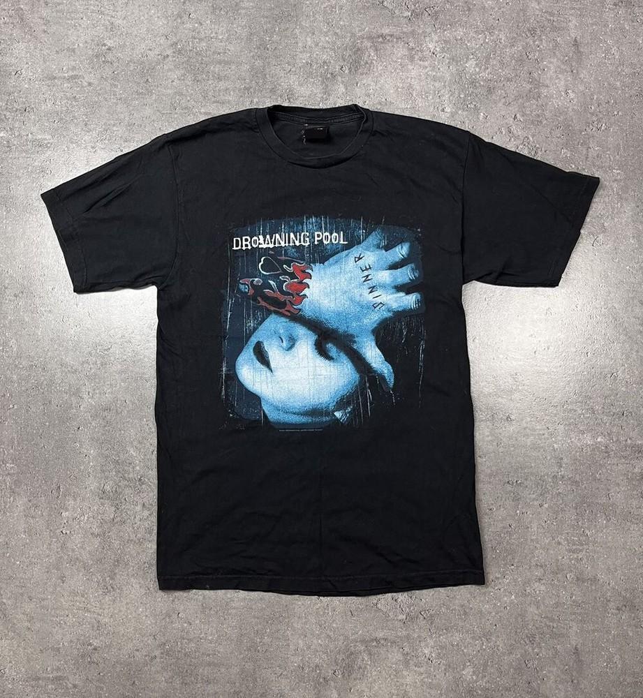 Vintage Drowning Pool Shirt Y2K Nu Metal Band Tee Sinner Album 2001 Reprint Unisex T-Shirt XL