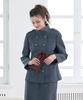 Lbyl Wool Blue Mandarin Collar Double Jacket
