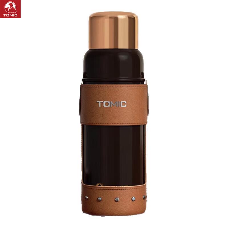 TOMIC Titanium Series Ceramic Lined Insulated Cup with Tea Infuser