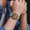 Luxury Analog Watches Steel Waterproof Classic Quartz Wristwatches Fashion Watch Men Chronograph Calendar Male Clock Gifts