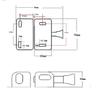 Plastic Latch Works Pin ,For Security Magnetic Latch,For Guardrail Magnetic Plastic Magnetic Lock Reliable with